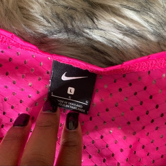 Nike Pink Training Vest Mesh Jersey top shirt - Picture 7 of 7